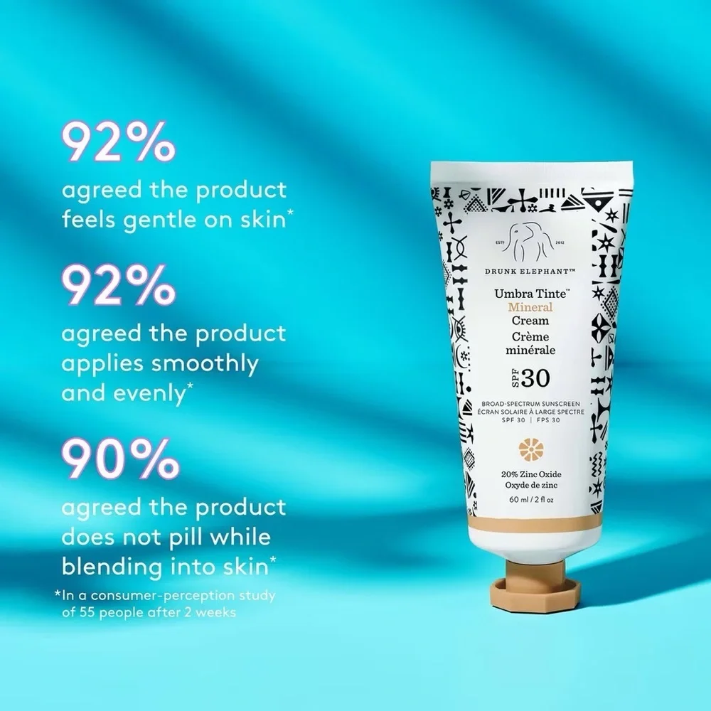 Drunk Elephant Umbra Mineral Cream SPF 30 Tinted Face Sunscreen - Picture 7 of 16